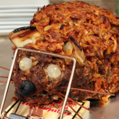 Creepy Rat Loaves with Bloody Ketchup Drizzle