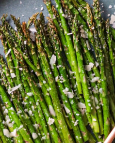 Crispy Air-Fried Asparagus with Parmesan Zest