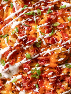 Crispy Bacon Cheddar Ranch Fries Delight