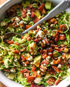 Crispy Bacon & Fig Balsamic Brussels Sprouts Delight
