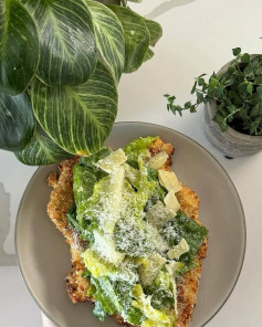 Crispy Caesar Chicken Cutlets with Parmesan Magic