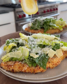 Crispy Caesar Chicken Delight with Fresh Parmesan