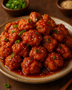 Crispy Honey Butter Korean Chicken Delight