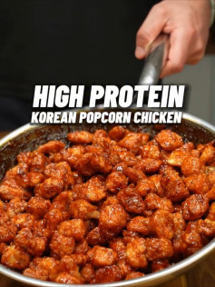 Crispy Korean Popcorn Chicken with Sweet Sticky Rice Delight