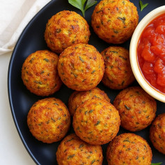 Crispy Parmesan Herb Zucchini Bites