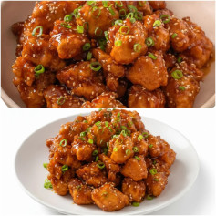 Crispy Sesame Chicken Delight with Ginger Soy Glaze