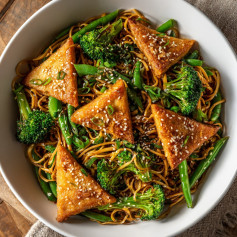 Crispy Tofu and Broccoli Delight Stir-Fry
