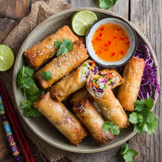 Crispy Tofu and Cabbage Delight Rolls