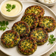 Crispy Zucchini Feta Bites with Fresh Herbs