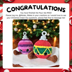 Crochet Christmas Ornament Pattern with Cute Amigurumi Design