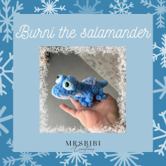 Crochet Cute Blue Salamander Amigurumi Pattern Guide