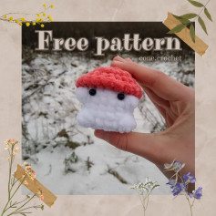 Crochet Cute Mushroom Amigurumi - Free Pattern by Cone Crochet