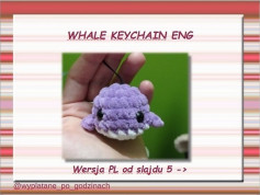 Crochet Cute Whale Keychain Pattern for Beginners