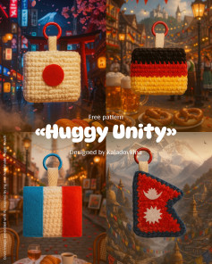 Crochet Flag Keychains: Celebrating Cultures with Huggy Unity Patterns