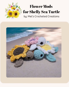 Crochet Flower Variations for Adorable Sea Turtle Plushies