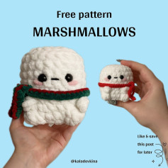 Crochet Marshmallow Amigurumi - Free Pattern for Beginners