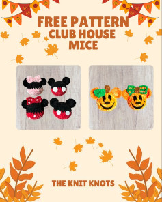 Crochet Mouse Patterns Inspired by Clubhouse Characters