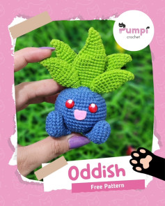 Crochet Oddish Amigurumi Pattern for Beginners