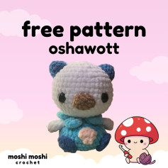 Crochet Oshawott Amigurumi Pattern for Beginners - Free Tutorial