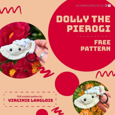 Crochet Pattern: Dolly the Pierogi Keychain Tutorial