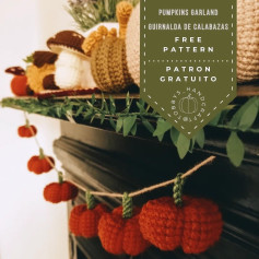 Crochet Pattern for a Charming Pumpkin Garland Decoration