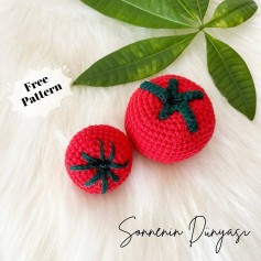 Crochet Pattern for Cute Amigurumi Tomatoes - Free Download