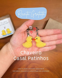 Crochet Pattern for Cute Duck Couple Keychains
