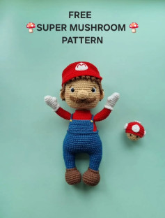 Crochet Pattern for Cute Red-Hat Character Amigurumi Toy