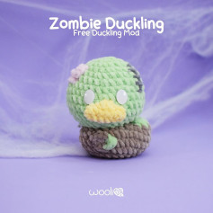 Crochet Pattern for Cute Zombie Duckling Amigurumi