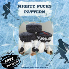 Crochet Pattern for Ice Hockey Pucks - Free and Easy to Follow