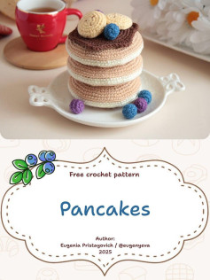 Crochet Pattern for Realistic Stack of Pancakes