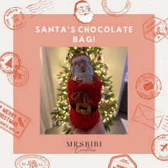 Crochet Santa Bag for Christmas Chocolates