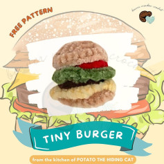 Crochet Tiny Burger Pattern - Free Amigurumi Design