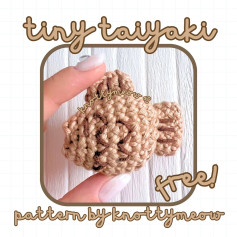 Crochet Tiny Taiyaki Pattern by knottymeow - Free and Easy Tutorial