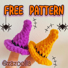 Crochet Witch Hat Free Pattern for Halloween Fun Crafting