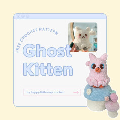 Crochet Your Own Adorable Ghost Kitten with This Free Pattern