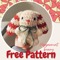 Crochet Your Own Adorable Peppermint Bunny with This Free Pattern