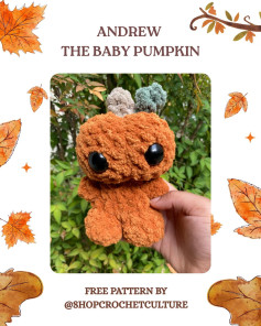 Crochet Your Own Andrew the Adorable Baby Pumpkin Plush
