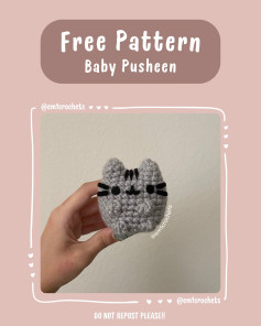 Crochet Your Own Cute Baby Pusheen with This Free Pattern