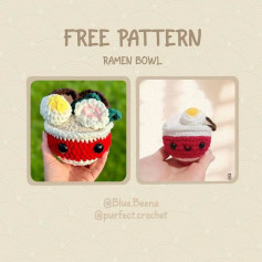 Crochet Your Own Cute Ramen Bowl with Free Pattern