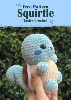 Crochet Your Own Cute Squirtle with This Free Pattern
