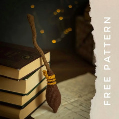 Crochet Your Own Magical Broomstick with This Free Pattern