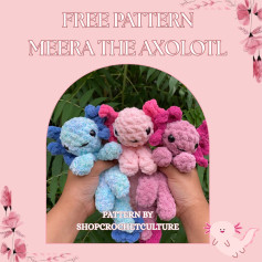 Crochet Your Own Meera the Axolotl with Free Pattern