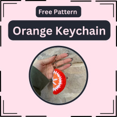 Crochet Your Own Orange Keychain with Free Pattern