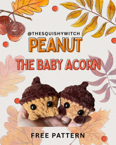 Crochet Your Own Peanut the Baby Acorn with This Free Pattern