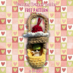 Crochet Your Own Pudding Trinket Holder with Free Pattern