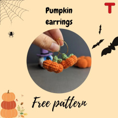 Crochet Your Own Pumpkin Earrings - Free Pattern