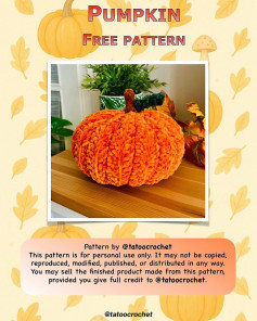 Crochet Your Own Pumpkin with This Free Pattern by TatooCrochet