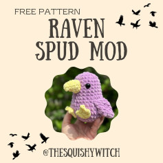 Crochet Your Own Raven Spud Mod with Free Pattern