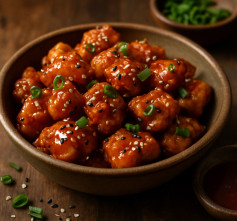 Crunchy Gochujang-Honey Glazed Chicken Bites